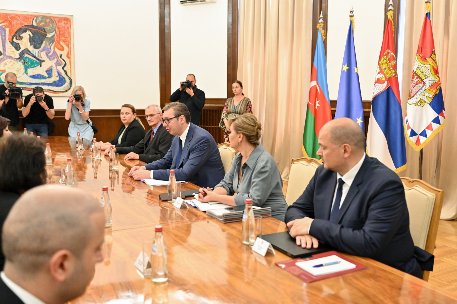 Milli Majlis Speaker Sahiba Gafarova, Serbian President Aleksandar Vučić Meet